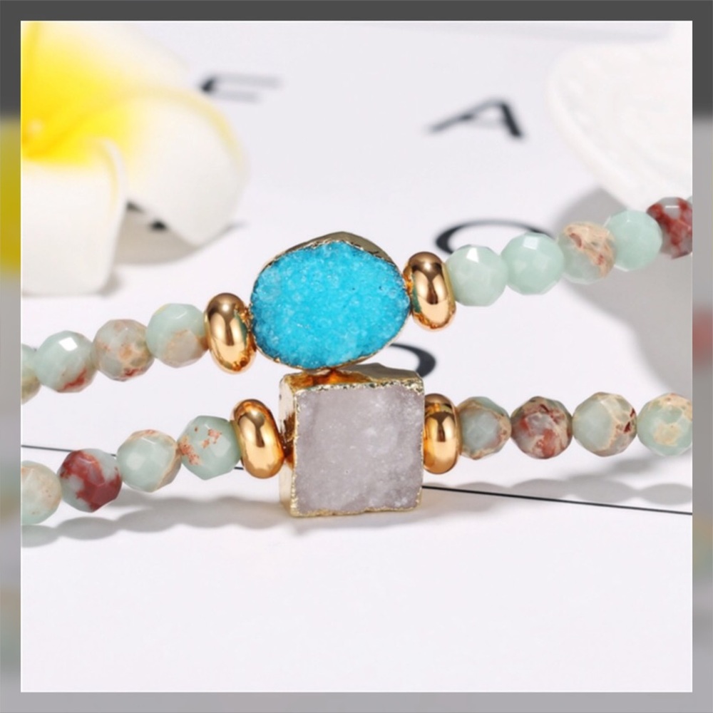 ✨JUST IN✨ Beads and Druzy Bracelet